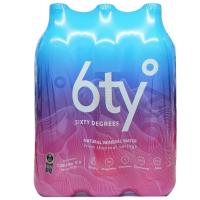ราคา ซิกตี้ดีกรีน้ำแร่ธรรมชาติ100เปอร์เซ็นต์ 1.25ลิตร แพค 6 Sixty Degrees Mineral Water 100percent 1.25ltr. Pack 6 (8857200584166)