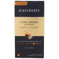 ราคา แดวิดอฟฟ์ไฟน์อโรมาเอสเพรสโซ่กาแฟ10แคปซูล 55กรัม Davidoff Fine Aroma Espresso Coffee 10Capsules 55g. (4061445226703)