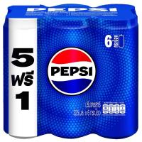 ราคา เป๊ปซี่เครื่องดื่มอัดลมกลิ่นโคล่า 325มล. แพค 6 Pepsi Cola Carbonated Drinks 325ml. Pack 6 (8858998571277)