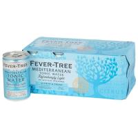 ราคา ฟีเวอร์ทรีเครื่องดื่มอัดก๊าชเมติเตอร์เรเนียนโทนิควอเตอร์ 150มล. แพค 8 Fever Tree Sparkling Drinking Mediterranean Tonic Water 150ml. Pack 8 (5060108452137)