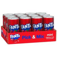 ราคา แฟนต้าน้ำแดง 180มล.แพค 12 Fanta Strawberry 180ml.Pack 12 (8851959004616)