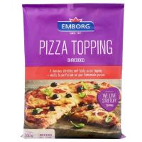 ราคา เอ็มบอร์คพิซซ่าท๊อปปิ้งชีสชนิดขูด 200กรัม Emborg Pizza Topping Shredded Cheese 200g. (5701215035041)