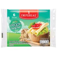 ราคา อิมพีเรียลวีแกนเชดด้าชีสซิกส์สไลด์ 125กรัม Imperial Vegan Cheddar Cheese 6Slices 125g. (8850332117035)