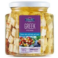 ราคา เอ็มบอร์คเฟต้าชีสในน้ำมันผสมสมุนไพร 300กรัม Emborg Feta Cheese in Oil with Herbs 300g. (5701215042964)
