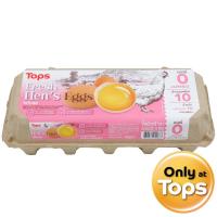 ราคา ท็อปส์ไข่ไก่สดปลอดสารเบอร์0 แพค 10ฟอง Tops Fresh Hen Eggs No.0 Pack 10pcs. (8853474040667)