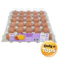 ราคา ท็อปส์ไข่ไก่สดปลอดสารเบอร์2 แพค 30ฟอง Tops Fresh Hen Eggs No.2 Pack 30pcs. (8853474054107)