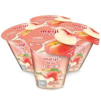 ราคา เมจิโยเกิร์ตรสพีชผสมวุ้นมะพร้าว 135กรัม แพค 4 Meiji Yoghurt Peach Flavoured with Nata De Coco 135g. Pack 4 (8850329381678)