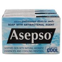 ราคา อาเซปโซสบู่ก้อนซู้ตติ้งคูล 70กรัม แพค 3 Asepso Soothing Cool Bar Soap 70g. Pack 3 (7640142773955)