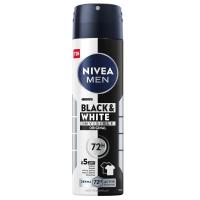 ราคา นีเวียเมนสเปรย์สูตรแบล็คแอนด์ไวท์ 150มล. Nivea for Men Deo Spray Black & White 150ml. (4005808073870)