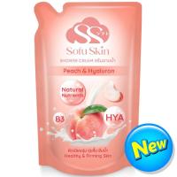 ราคา โซฝุสกินชาวเวอร์ครีมพีชแอนด์ไฮยาลูรอน 500มล. Sofu Skin Shower Cream Peach and Hyaluron 500ml. (8853474089352)