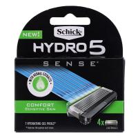 ราคา ชิคไฮโดร5เซ้นคอมฟอร์ทเซนซิทีฟสกินเรเซอร์รีฟิล 4ชิ้น Schick Hydro 5 Sense Comfort Sensitive Skin Razor Refill 4pcs. (4891228304478)