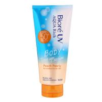 ราคา บิโอเรยูวีอะควาริชบอดี้โทนอัพเซรั่มพีชเพิร์ลลี่เอสพีเอฟ50พีเอ 130มล. Biore UV Aqua Rich Body Tone Up Serum Peach Pearly SPF50 PA 130ml. (8851818800311)