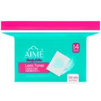 ราคา เอเม่สำลีแผ่นบาง 240แผ่น Aime Cotton Pad Less Toner 240sheets (8859084700953)
