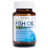 ราคา วิสทร้าน้ำมันปลาแซลมอน 1000มิลลิกรัม 20แคปซูล Vistra Salmon Fish Oil 20capsules (8851515604427)
