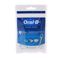 ราคา ออรัลบีไหมขัดฟันแบบมีด้ามจับ 30ชิ้น Oral B Floss Picks 30pcs. (4987176117595)