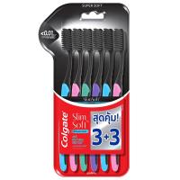 ราคา คอลเกตแปรงสีฟันชาร์โคลสลิมซอฟท์นุ่มพิเศษ แพค 5 Colgate Charcoal Slim Soft Ultra Soft Toothbrush Pack 5 (8850006332153)
