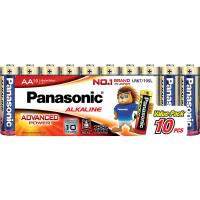 ราคา พานาโซนิคถ่านอัลคาไลน์AAแพค 10ก้อน Panasonic Alkaline Batterries AA Pack 10pcs. (8887549694240)