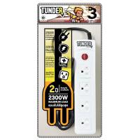 ราคา ทันเดอร์ปลั๊กไฟ 1สวิตช์ 4ช่องเสียบยาว 3เมตร Tunder Power Strip 4Sockets 1Switch 3m. (8853474096961)