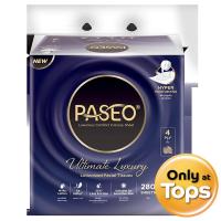ราคา พาซิโอโลชั่นไนซ์กระดาษเช็ดหน้าผสานโลชั่นหนา4ชั้น 70แผ่น แพค 4 Paseo Luxury Milky Lotion Facial Tissue 4ply 70sheets Pack 4 (8993053121568)