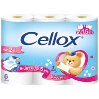 ราคา เซลล็อกซ์พิวริฟายซูเปอร์เอ็กซ์ตร้ากระดาษชำระยาวพิเศษแพค 6ม้วน Cellox Purify Toilet Tissue Super Extra Big Roll Pack 6rolls (8850046010219)