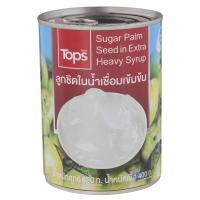 ราคา ท็อปส์ลูกชิดในน้ำเชื่อมเข้มข้น 610กรัม Tops Sugar Palm Seed in Extra Heavy Syrup 610g. (8853474054152)