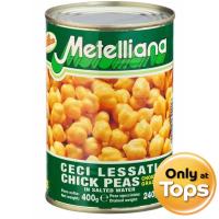 ราคา เมเทลเลียน่าถั่วลูกไก่ในน้ำเกลือ 400กรัม Metelliana Chick Peas in Brine 400g. (8002225644016)