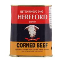 ราคา เฮียร์ฟอร์ดเนื้อโคบดปรุงสุก 340กรัม Hereford Corned Beef 340g. (3379670012345)
