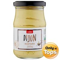 ราคา โคลส์ซอสมัสตาร์ดสไตล์ฝรั่งเศส 200กรัม Coles Dijon Mustard 200g. (9310645109275)