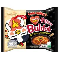 ราคา ซัมยังบูลดักบะหมี่เกาหลีกึ่งสำเร็จรูปแบบแห้งเลิฟลี่ฮอตราเมง 140กรัม Samyang Lovely Hot Buldak Ramen 140g. (8801073115521)