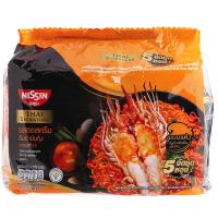 ราคา นิสชินบะหมี่แห้งกึ่งสำเร็จรูปรสซอสครีมต้มยำมันกุ้ง 71กรัม แพค 5 Nissin Dried Instant Noodles Tom Yum Shrimp Paste Cream Sauce 71g. Pack 5 (8852528004464)
