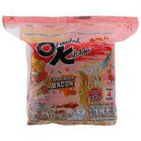 ราคา มาม่าบะหมี่แห้งกึ่งสำเร็จรูปรสคาโบนาร่าเบคอน 85กรัม แพค 4 Mama Dried Instant Noodles Oriental Kitchen Carbonara Bacon Flavor 85g. Pack 4 (8850987150104)