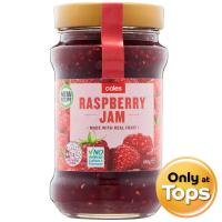ราคา โคลส์ราสพ์เบอร์รี่แยม 450กรัม Coles Raspberry Jam 450g. (9310645404554)