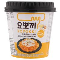 ราคา ยองพุงต๊อกป๊อกกิผัดซอสหัวหอมเนยสำเร็จรูป 120กรัม Youngpoong Yopokki Golden Onion Butter Topokki 120g. (8809054400536)