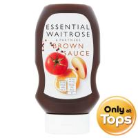 ราคา เวทโทรสเอสเซนเชี่ยลบราวน์ซอสสำหรับสเต็ก 470กรัม Waitrose Essential Brown Sauce 470g. (5000169074299)