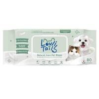 ราคา เลิฟลี่เทลเนเจอร์แคร์เพ็ทไวพ์80แผ่น LovliTails Natural Care Pet Wipes 80 Sheet (8851989050522)