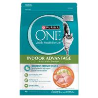ราคา เพียวริน่าวันอาหารสำหรับแมวโตสูตรสำหรับเลี้ยงในบ้าน 2.7กก. Purina One Adult Cat Food Indoor Advantage 2.7kg. (8850125078222)