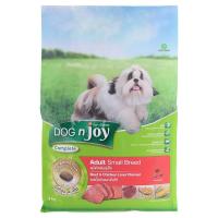 ราคา ด็อกเอ็นจอยคอมพลีทอาหารสุนัขโตพันธุ์เล็กรสเนื้อวัวและตับไก่ 3กก. Dog N Joy Complete Adult Dog Small Breed Beef & Chicken Liver Flavour 3kg. (8859104005068)