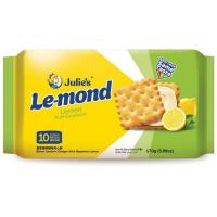 ราคา จูลี่ส์แซนด์วิชบิสกิตรสเลม่อน 170กรัม Julies Lemon Sandwich Biscuit 170g. (9556121022496)