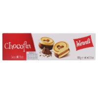 ราคา เวิร์นลี่ขนมปังรูปหัวใจสอดไส้ช็อกโกแลต 100กรัม Wernli Chocofin Biscuits 100g. (7610037000893)