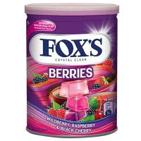 ราคา ฟอกซ์คริสตัลเคลียร์เบอร์รี่ส์แคนดี้ 170กรัม Foxs Crystal Clear Berries Candy 170g. (8997212800295)