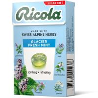 ราคา ริโคลากลาเซียร์ลูกอมปราศจากน้ำตาลรสเฟรชมินต์ 40กรัม Ricola Glacier Fresh Mint Sugarfree Candy 40g. (7610700002308)