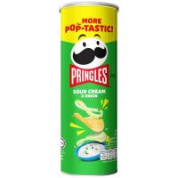 ราคา พริงเกิลส์มันฝรั่งทอดกรอบรสซาวครีมและหัวหอม 102กรัม Pringles Potato Chip Sour Cream and Onion 102g. (8886467100024)