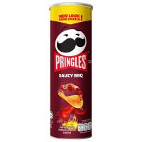 ราคา พริงเกิลส์มันฝรั่งทอดกรอบรสสโมคกี้บาร์บีคิว 102กรัม Pringles Potato Crisps Smoky BBQ Flavor 102g. (8886467100048)