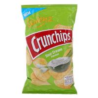 ราคา ลอเรนซ์ครั้นชิพส์มันฝรั่งแผ่นเรียบทอดกรอบรสซาวครีมและหัวหอม 100กรัม Lorenz Crunchips Sour Cream and Onion 100g. (4018077010064)