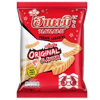 ราคา ฮานามิข้าวเกรียบกุ้งรสดั้งเดิม 52กรัม Hanami Prawn Crackers Original 52g. (8852052110501)