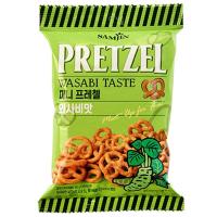 ราคา ซัมจินเพรสเซลอบกรอบรสวาซาบิ 70กรัม Samjin Pretzel Wasabi Flavor 70g. (8809260942240)