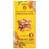 ราคา โนแบรนด์ช็อกโกแลตนมผสมอัลมอนด์เคลือบคาราเมล 100กรัม No Brand Caramelized Almond Chocolate 100g. (2000000884479)