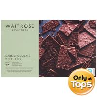 ราคา เวทโทรสช็อกโกแลตผสมมินท์ชนิดแผ่น 150กรัม Waitrose Dark Chocolate Mint Thins 150g. (5000169608159)