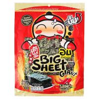 ราคา เถ้าแก่น้อยบิ๊กชีทไจแอนท์สาหร่ายแผ่นใหญ่อบรสเผ็ด 24กรัม Taokaenoi Big Sheet Giant Roasted Seaweed Spicy Flavour 24g. (8858702423472)