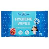 ราคา แคริสม่าผ้าเช็คทำความสะอาดสูตรยับยั้งแบคทีเรีย 10แผ่น Karisma Hygiene Wipes 10sheets (8857122875601)